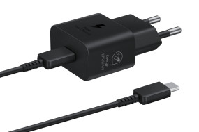 foto de CARGADOR SAMSUNG EP-T2510 USB-C 25W GAN NEGRO CON CABLE