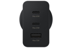 foto de CARGADOR TRIO SAMSUNG EP-T65302XUSB-C 1XUSB-A 65W NEGRO SIN CABLE