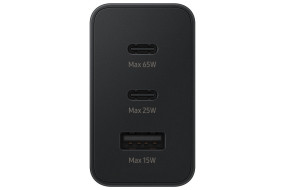 foto de CARGADOR TRIO SAMSUNG EP-T65302XUSB-C 1XUSB-A 65W NEGRO SIN CABLE