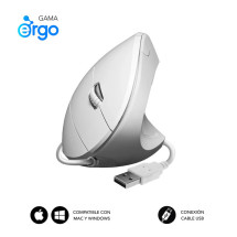 foto de RATON SUBBLIM GLIDE VERTICAL ERGO WHITE USB