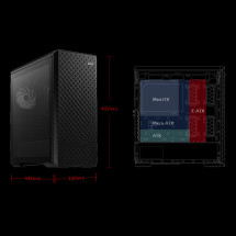 foto de CAJA GAMING XPG DEFENDER PRO E-ATX 2XUSB SIN FUENTE ARGB NEGRO