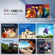 foto de TV HISENSE 55A6N 55 UHD 4K VIDAA SMART TV MODO JUEGO PLUS CONTROL VOZ