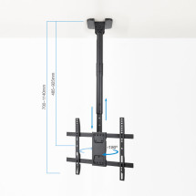 foto de SOPORTE TECHO TOOQ PANTALLAS 32-75 NEGRO
