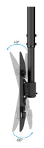 foto de SOPORTE TECHO TOOQ PANTALLAS 32-75 NEGRO