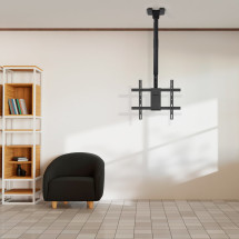 foto de SOPORTE TECHO TOOQ PANTALLAS 32-75 NEGRO