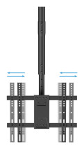 foto de SOPORTE TECHO TOOQ PANTALLAS 32-75 NEGRO