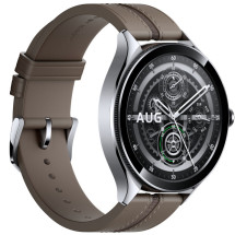 foto de SMARTWATCH XIAOMI WATCH 2 PRO SILVER CASE WITH BROWN STRAP