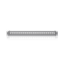 foto de PATCH PANEL UBIQUITI UACC-RACK-PANEL-PATCH-BLANK-24 KEYSTONE WHITE