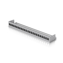 foto de PATCH PANEL UBIQUITI UACC-RACK-PANEL-PATCH-BLANK-24 KEYSTONE WHITE
