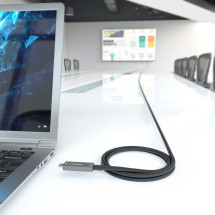 foto de CABLE USB3.1 AISENS GEN2 10GBPS AOC 4K 3A 60W E-MARK USB-C M/M 10M