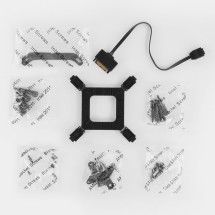 foto de REFRIGERACION LIQUIDA NOX HUMMER M-240 KIT RL ARGB BLANCO