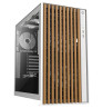 foto de CAJA ATX NOX HUMMER ELEMENT MADERA BLANCO