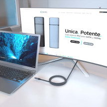 foto de CABLE USB 3.2 AISENS GEN2X2 ALUMINIO 8K@30HZ 5A 100W C/M-C/M 3.0M