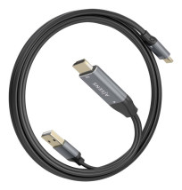 foto de CABLE CONVERSOR AISENS HDMI V2.0 A USB-C 4K@60HZ 1.8M NEGRO