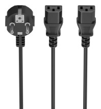 foto de CABLE ALIMENTACION CPU AISENS CEE7/M-2XC13/H NEGRO 1,8mts