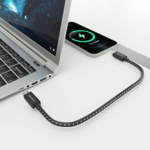foto de CABLE USB4 AISENS GEN3X2 40G 8K60HZ 5A 48V 240W E-MARK C/M-C/M 0.5M