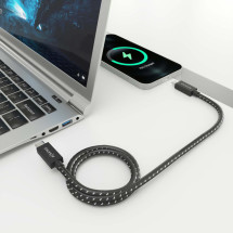 foto de CABLE USB4 AISENS GEN3X2 40GBPS 8K60HZ 5A 48V 240W E-MARK C/M-C/M 1.5M