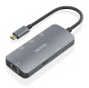 foto de HUB AISENS USB-C DOCK 6 EN 1 USB-C A 1XHDMI 1XRJ45 3XUSB-A USB-C PD 15CM