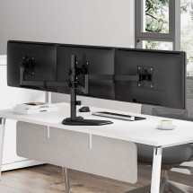 foto de SOPORTE MONITOR AISENS MESA PEANA GIRA INCLI 3 MONI 10KG (3 PIV 2 BRAZOS)13-27