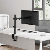 foto de SOPORTE MONITOR AISENS MESA ECO GIRA INCLI MONITOR 10KG (3 PIV 1 BRAZO) 17-32