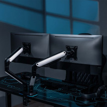 foto de SOPORTE MONITOR AISENS MESA RGB GAMING CONTRAPESO MONITOR(3 PIV 2 BRAZOS)17-32