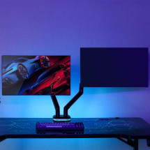 foto de SOPORTE MONITOR AISENS MESA RGB GAMING CONTRAPESO MONITOR(3 PIV 2 BRAZOS)17-32