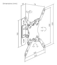 foto de SOPORTE MONITOR ECO AISENS GIRA INCLI NIVELABLE MONITOR/TV 20KG (1 PIV)13-42