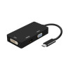 foto de CABLE CONVERSOR AISENS USB-C/M A DVI/H-HDMI/H-VGA/H NEGRO 15CM