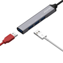 foto de HUB AISENS USB 3.1 USB-C USB-C/M-4XTIPO A/H GRIS 10CM