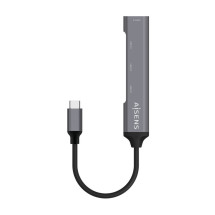 foto de HUB AISENS USB 3.1 USB-C USB-C/M-4XTIPO A/H GRIS 10CM