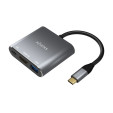 foto de CABLE CONVERSOR AISENS USB-C A HDMI/USB-C PD/USB 3.0 TIPO-A GRIS 15CM