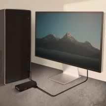 foto de CABLE CONVERSOR AISENS USB-C A DISPLAYPORT/DVI/HDMI/VGA NEGRO 15CM