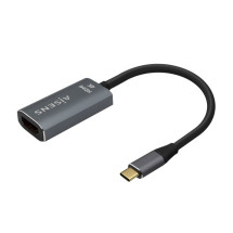 foto de CABLE CONVERSOR AISENS ALUMINIO USB-C A HDMI 4K60HZ GRIS 15CM