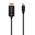 foto de CABLE CONVERSOR AISENS ALUMINIO USB-C A DISPLAYPORT 8K60HZ 0.8M