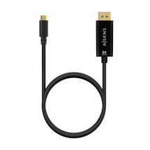 foto de CABLE CONVERSOR AISENS USB-C A DISPLAYPORT 8K60HZ NEGRO 0.8M