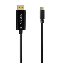 foto de CABLE CONVERSOR AISENS USB-C A DISPLAYPORT 8K60HZ NEGRO 1.8M