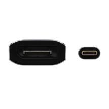 foto de CABLE CONVERSOR AISENS ALUMINIO USB-C A DISPLAYPORT 8K60HZ NEGRO 15CM