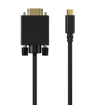 foto de CABLE CONVERSOR AISENS USB-C A VGA USB-C/M-HDB15/M NEGRO 0.8M