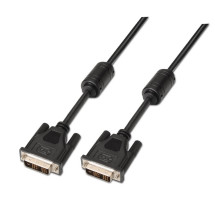 foto de CABLE AISENS DVI SINGLE LINK 18+1 CON FERRITA M/M NEGRO 1.8M