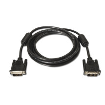 foto de CABLE AISENS DVI SINGLE LINK 18+1 CON FERRITA M/M NEGRO 1.8M