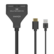 foto de DUPLICADOR AISENS HDMI 4K30HZ 1X2 CON ALIMENTACION USB 30CM