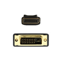 foto de CABLE CONVERSOR AISENS DISPLAYPORT A DVI DP/M-DVI/M NEGRO 2.0M