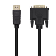 foto de CABLE CONVERSOR AISENS DISPLAYPORT A DVI DP/M-DVI/M NEGRO 3.0M