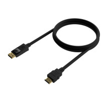 foto de CABLE CONVERSOR AISENS DISPLAYPORT A HDMI DP/M-HDMI/M NEGRO 0.5M