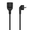 foto de CABLE AISENS ALARGADOR ALIMENTACION SCHUKO CEE7/M-CEE7/H 2mts