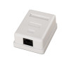 foto de ROSETA DE SUPERFICIE AISENS RJ45 CAT.5E UTP 1 TOMA BLANCO