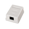 foto de ROSETA DE SUPERFICIE AISENS RJ45 CAT.6 UTP 1 TOMA BLANCO