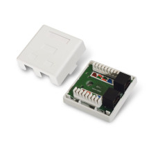 foto de ROSETA DE SUPERFICIE AISENS RJ45 CAT.6 UTP 2 TOMAS BLANCO