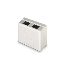 foto de ROSETA DE SUPERFICIE AISENS RJ45 CAT.6 UTP 2 TOMAS BLANCO