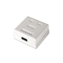 foto de ROSETA DE SUPERFICIE AISENS RJ45 CAT.6 UTP 2 TOMAS BLANCO